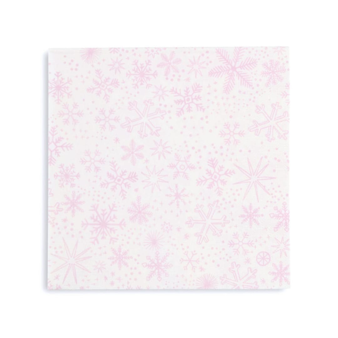 "Frosted Large Napkins - Set of 16" - Party Napkins in pink by Jollity and Co