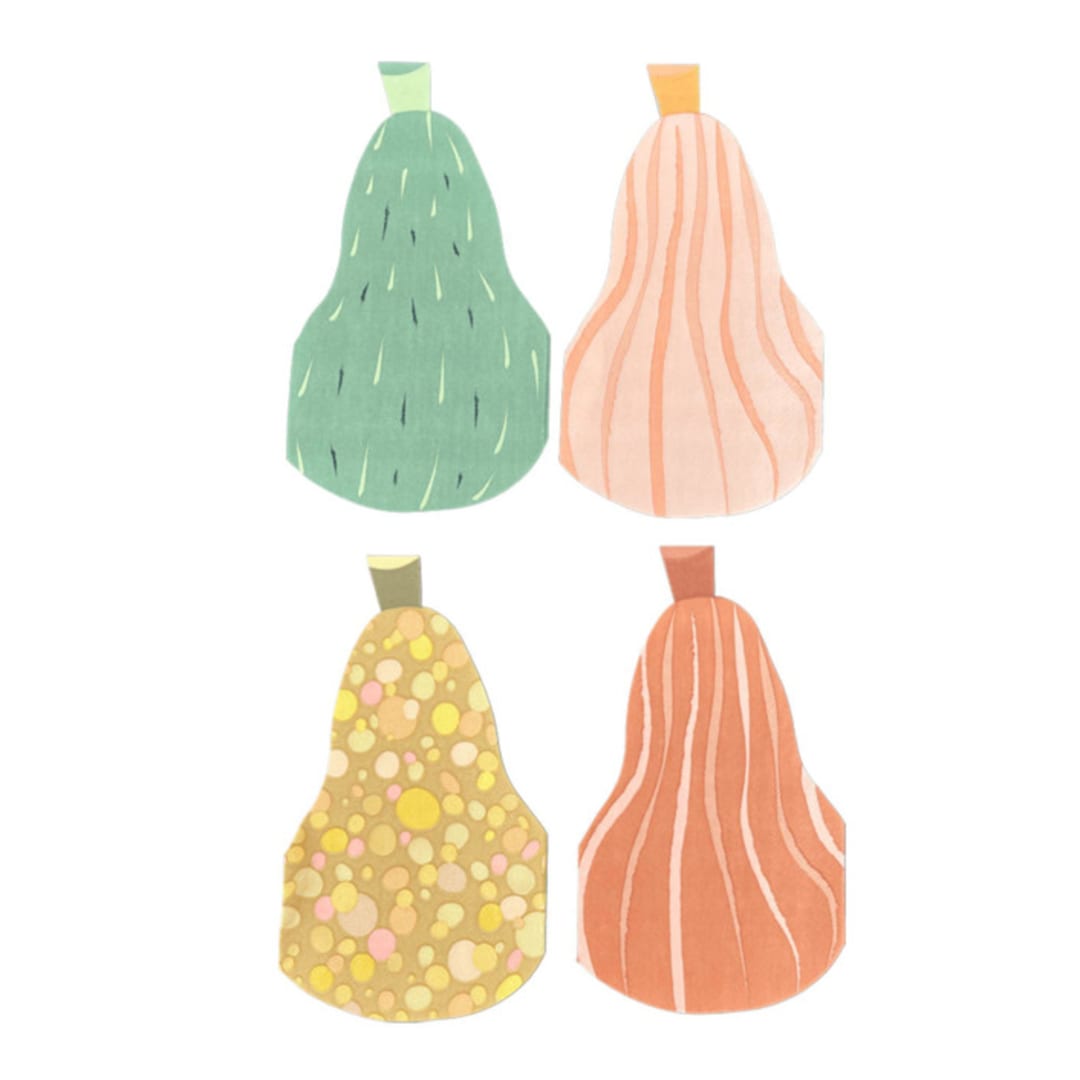 "Gourd Large Napkins- Set of 16" - Party Napkins in multicolor by Jollity and Co