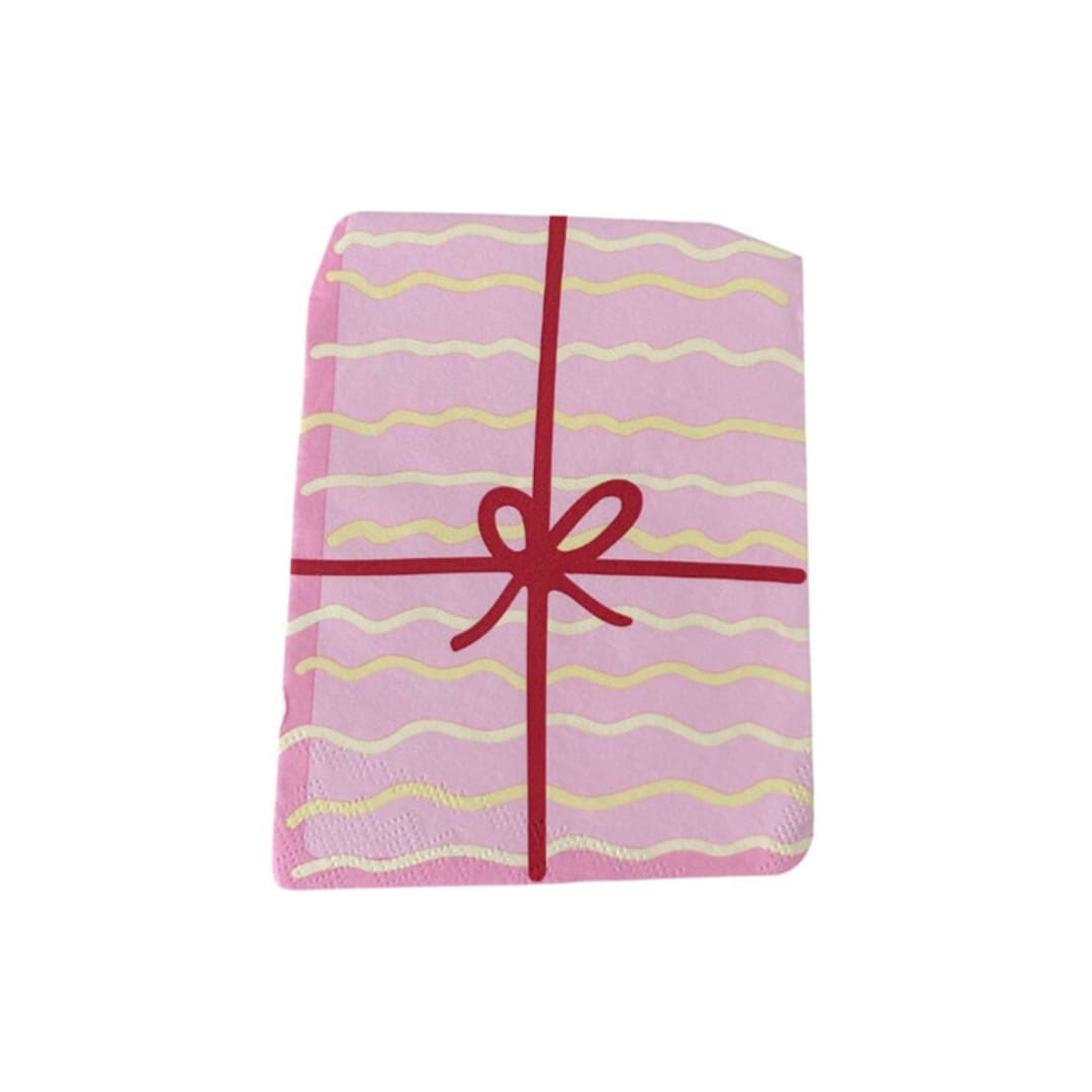"Joy Petite Napkins - Set of 16" - Party Napkins in pink by Jollity and Co