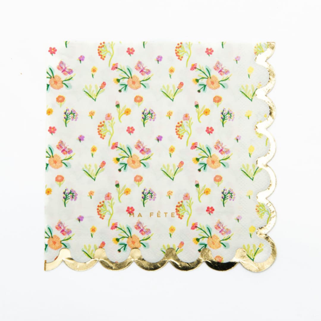 "Tea Party Dinner Napkins (24)" - Party Napkins in multicolor by MA FÊTE