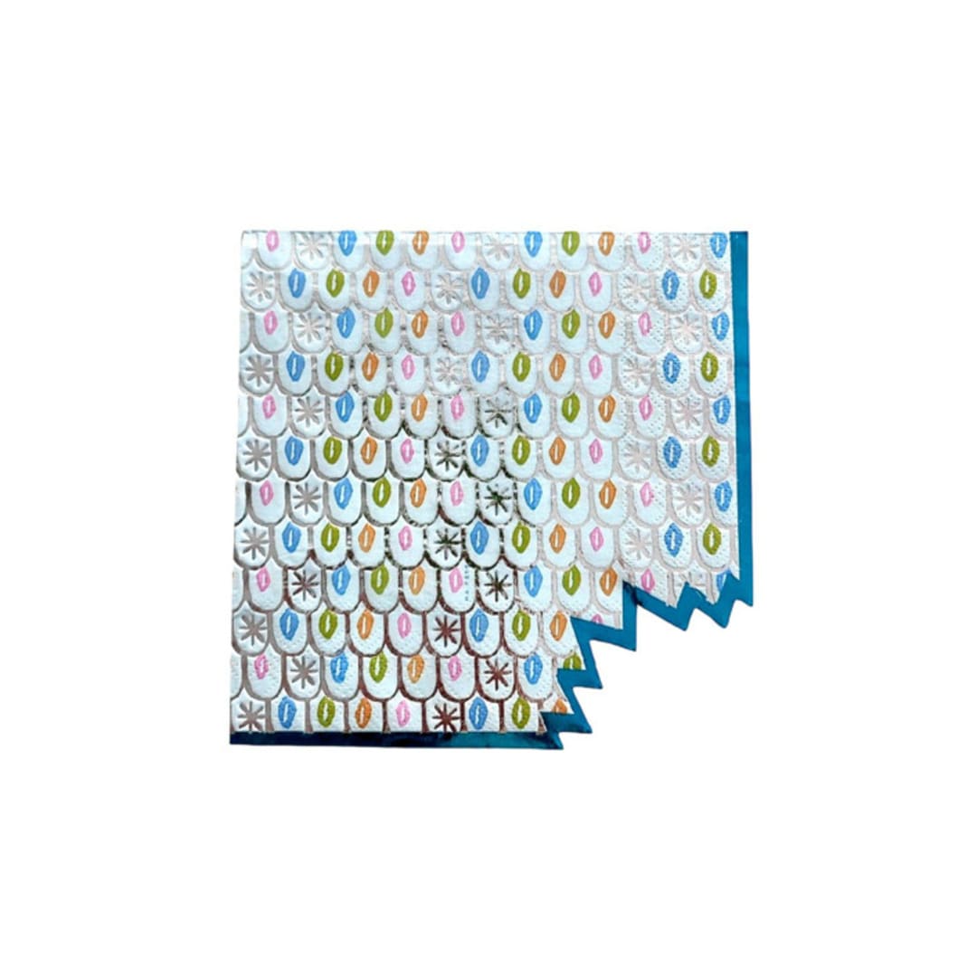 "Shark Napkins, Blue - Pack of 16" - Party Napkins in blue by MA FÊTE