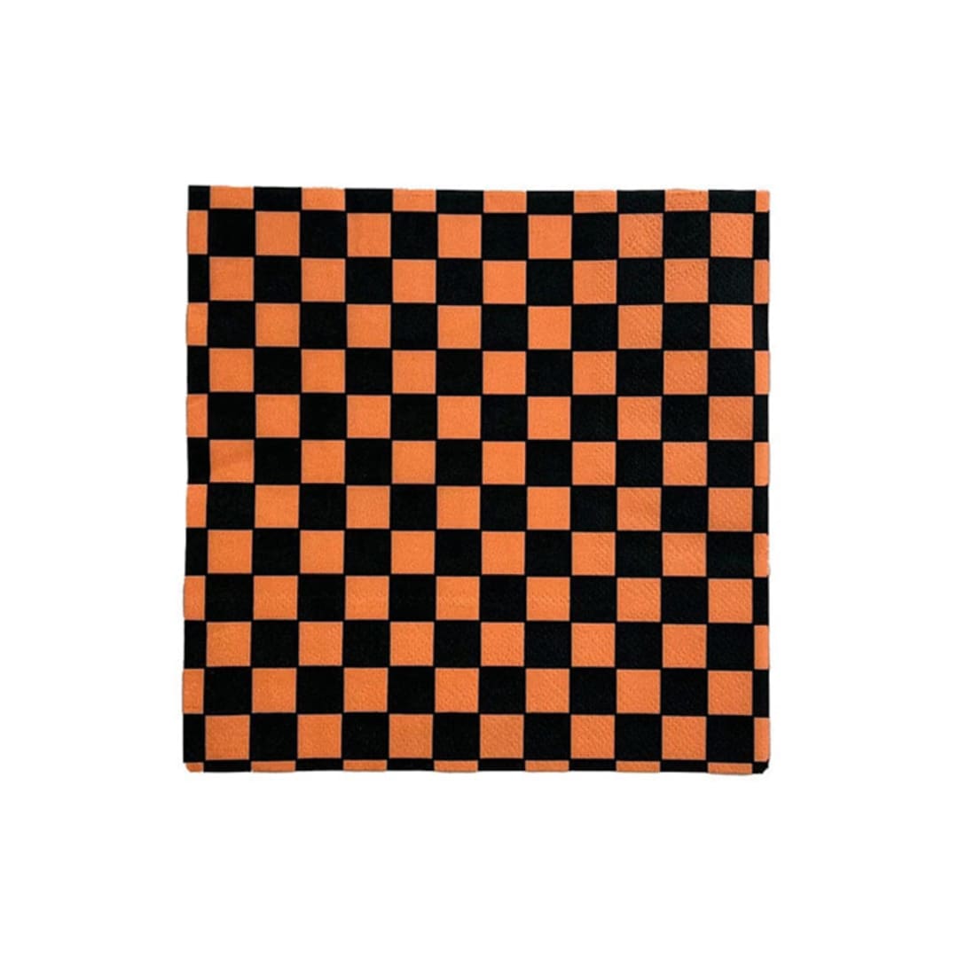 "Check It! Halloween Cocktail Napkins - Set of 20" - Party Napkins in multicolorassorted-colors by Jollity and Co