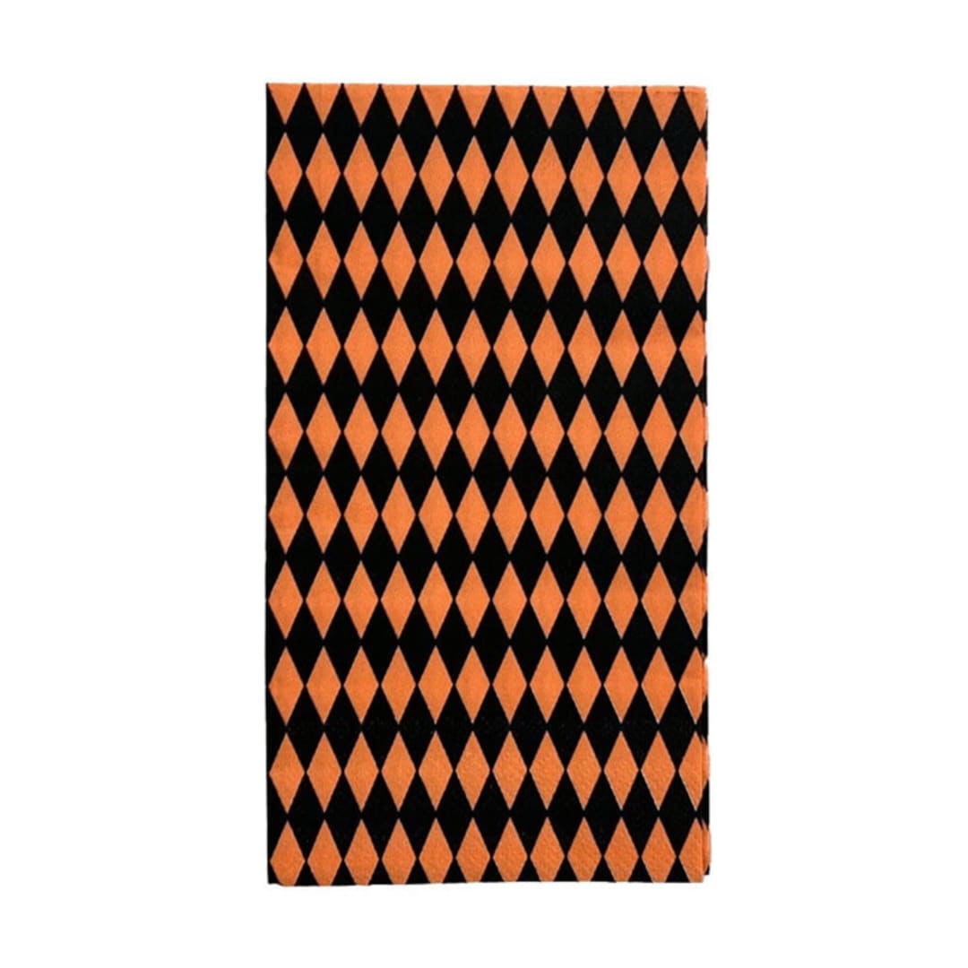 "Check It! Halloween Guest Napkins - Set of 16" - Party Napkins in multicolorassorted-colors by Jollity and Co