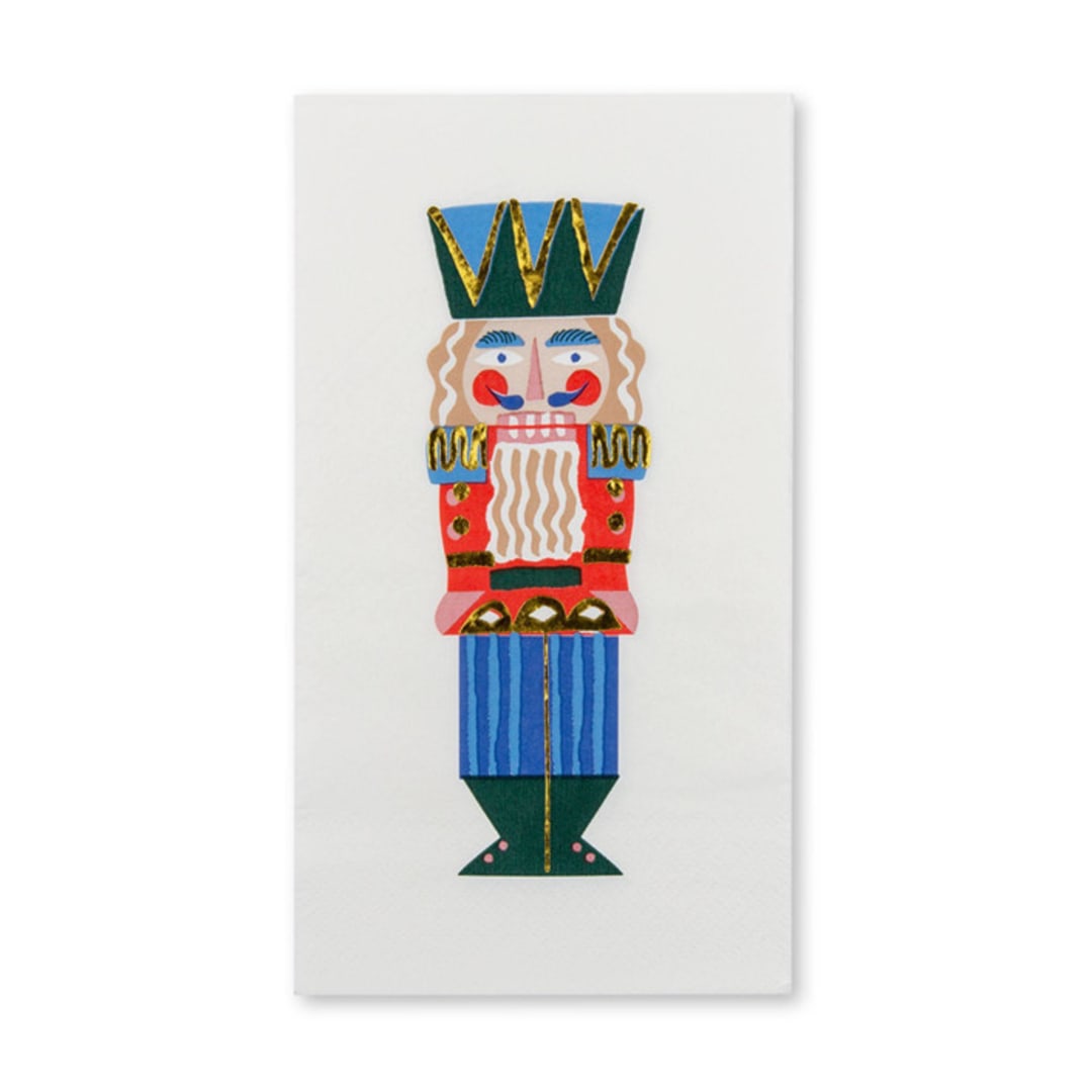 "Nutcracker Guest Napkins - Set of 16" - Party Napkins in multicolor by Jollity and Co