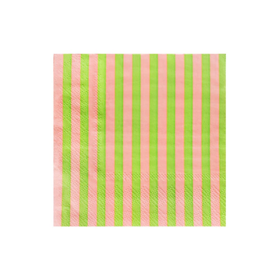 "Rockin' Robin Cocktail Napkins - Set of 16" - Party Napkins in pink by Jollity and Co