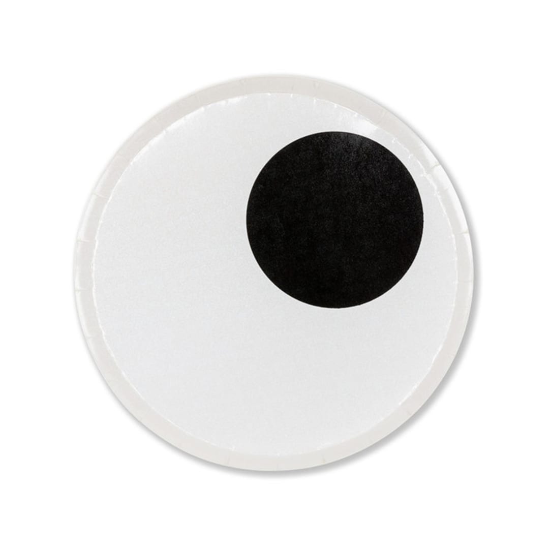 "Little Monsters Small Plates - Pack of 8" - Party Plates and Bowls in white by Jollity and Co