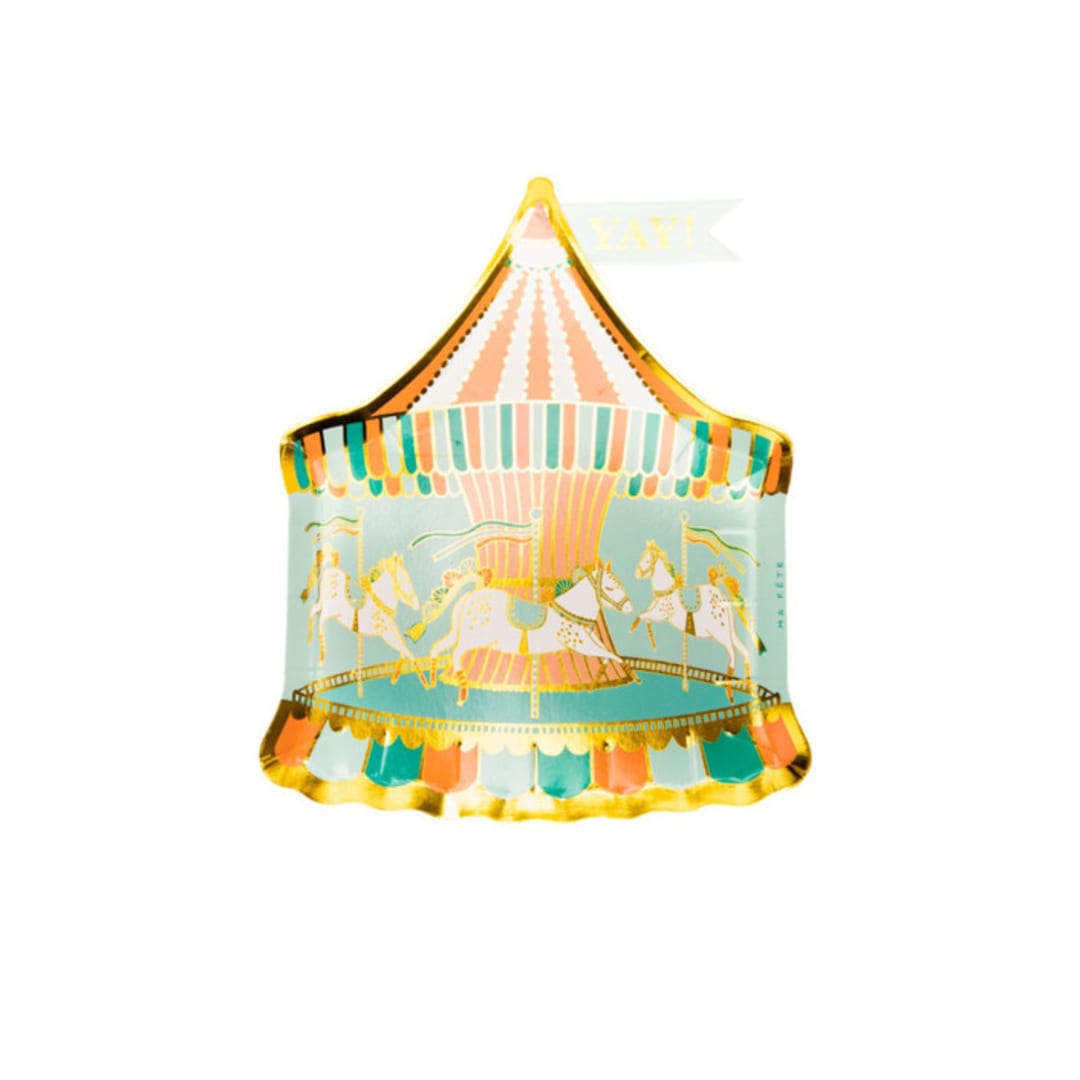 Fun Fair Carousel Plates (8)