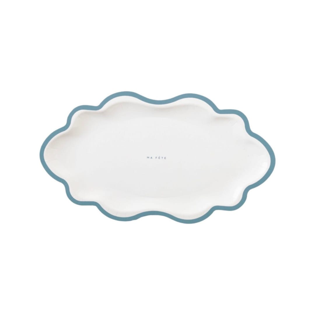 "Signature Mini Trays, Blue (4)" - Party Plates and Bowls in blue by MA FÊTE
