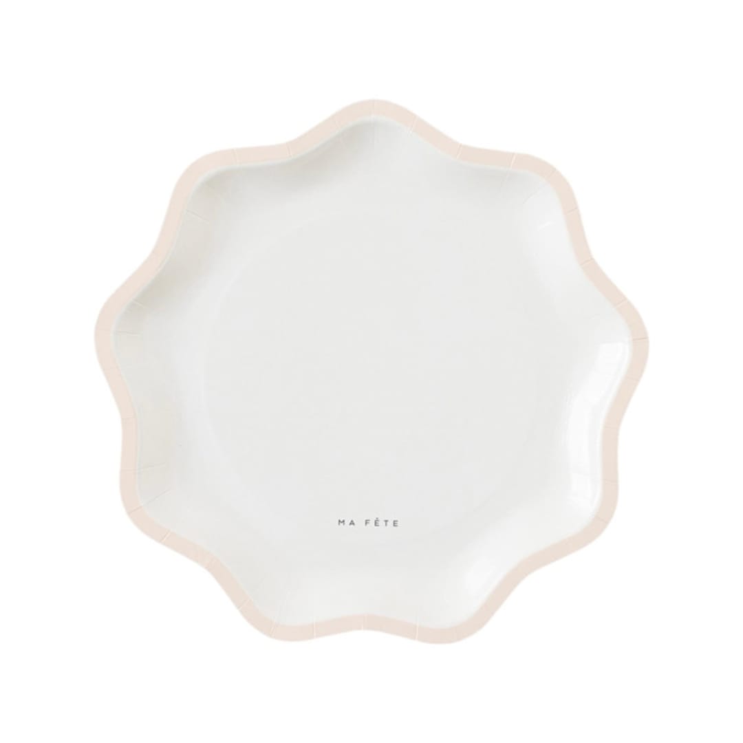 "Signature Dinner Plates, Pink (4)" - Party Plates and Bowls in pink by MA FÊTE