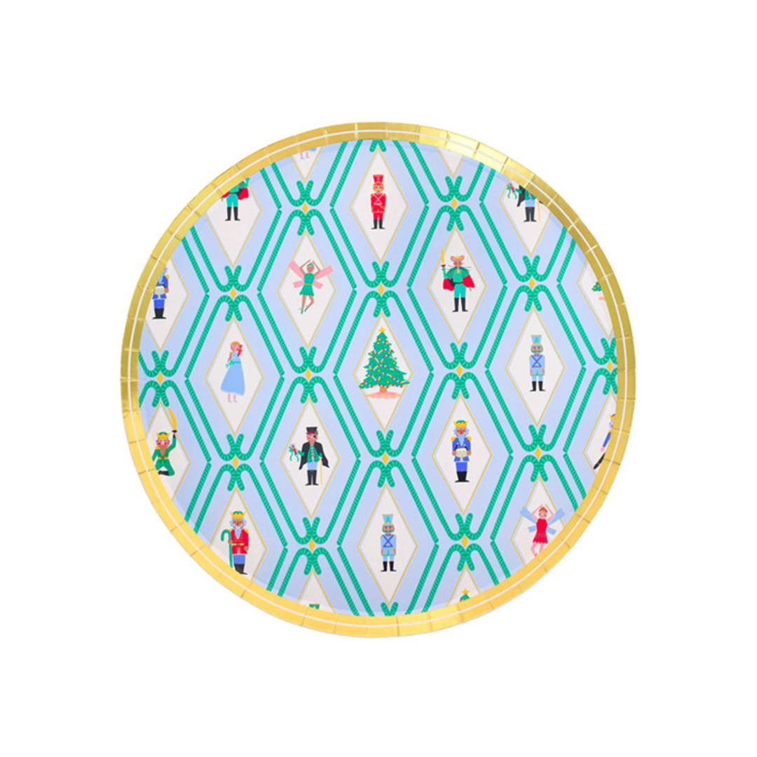 "Nutcracker Dessert Plates - Set of 8" - Party Plates and Bowls in multicolor by Jollity and Co