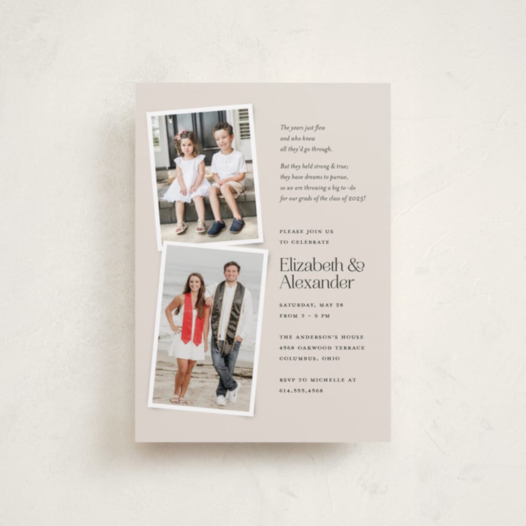 "Big to-do" - Graduation Party Invitations in Ivory by Heather Schertzer - Front