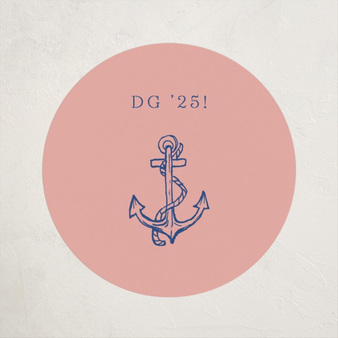 "Anchor (add-on)" - Party Stickers in Carnation by Cass Loh - Front