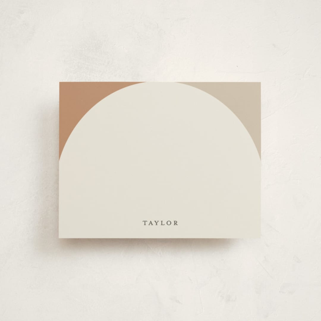 "Arch" - Personalized Stationery Cards in Coffee by elithing - Front