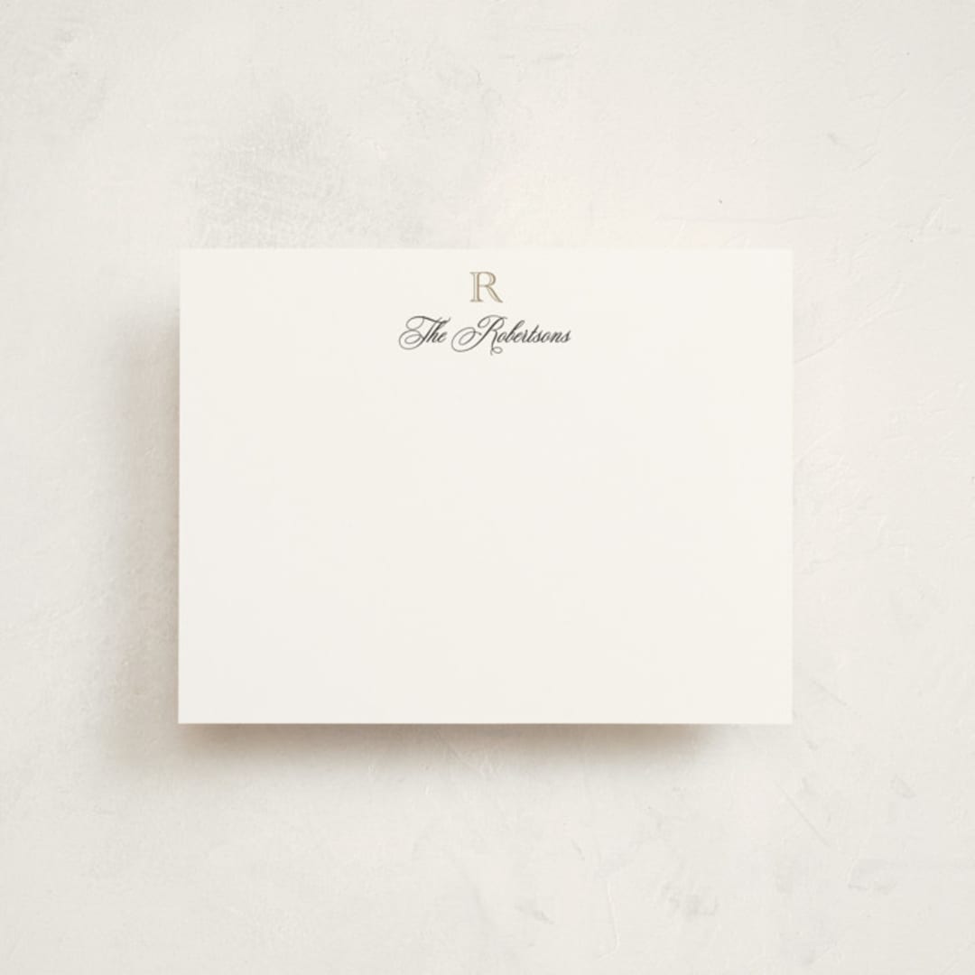 "Formal" - Personalized Stationery Cards in Diamond by Jenna Holcomb - Front