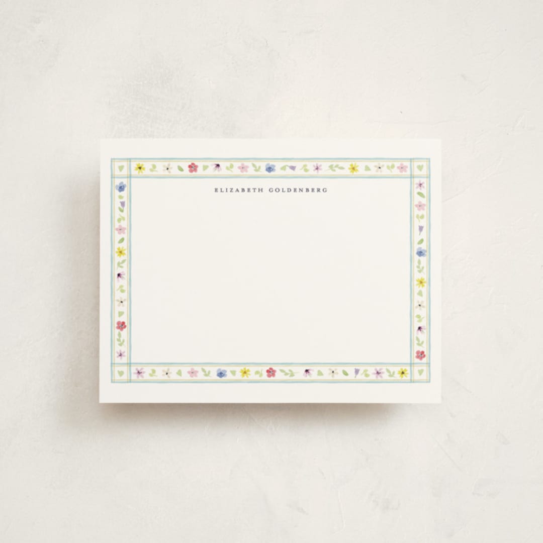 "Herbarium" - Personalized Stationery Cards in Summer by Pati Cascino - Front
