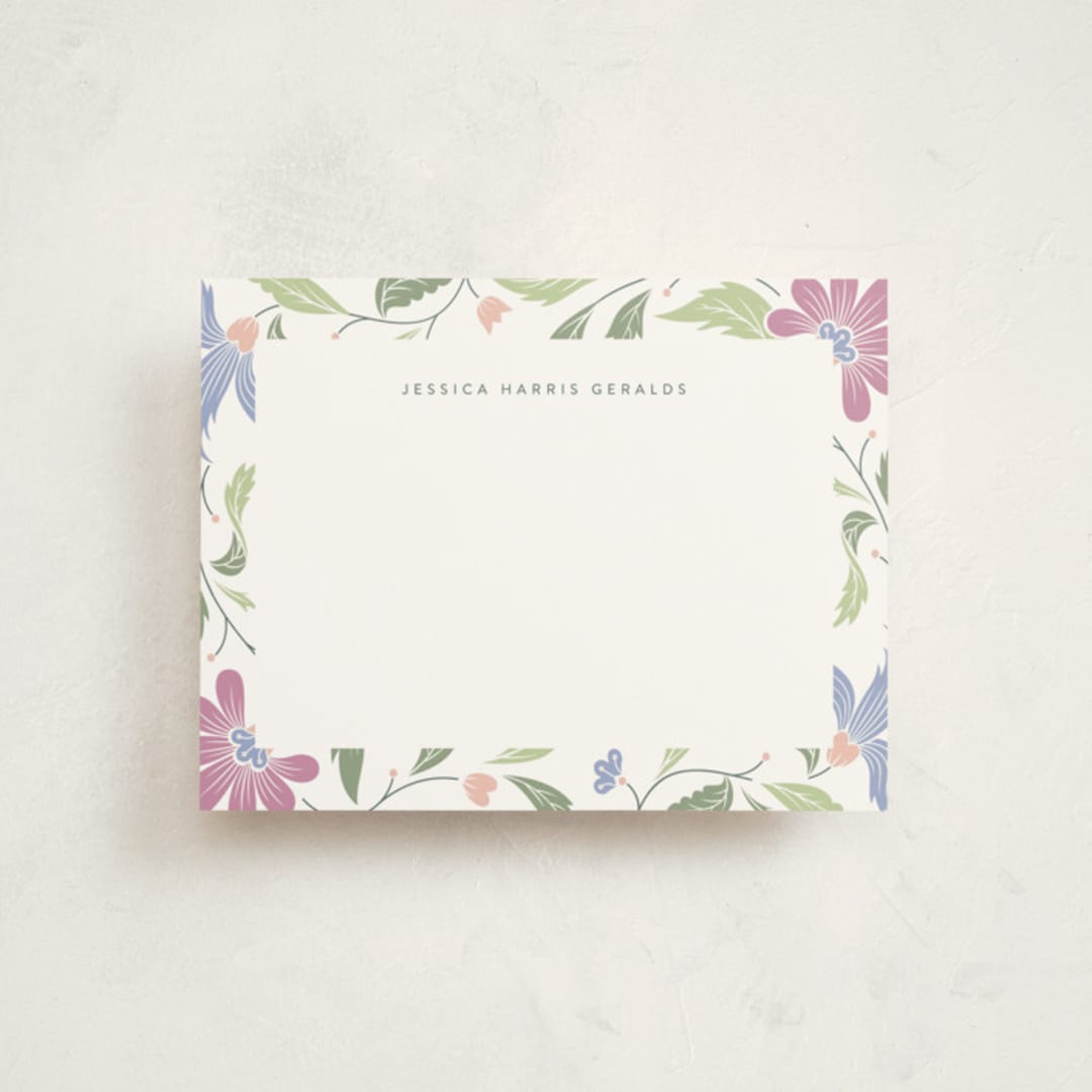 "Spring Day" - Personalized Stationery Cards in March by letterfix - Front
