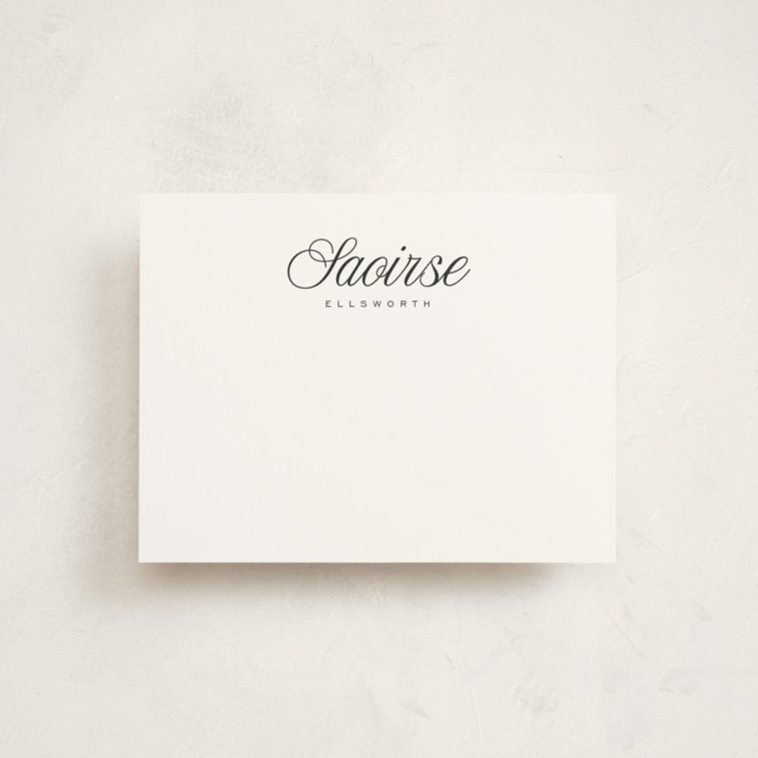 "fondente" - Personalized Stationery Cards in Sugar by chocomocacino - Front