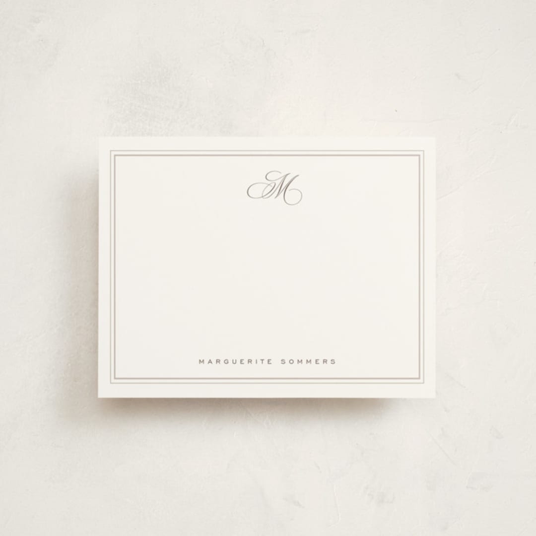 "giaourti" - Personalized Stationery Cards in Pearl by chocomocacino - Front