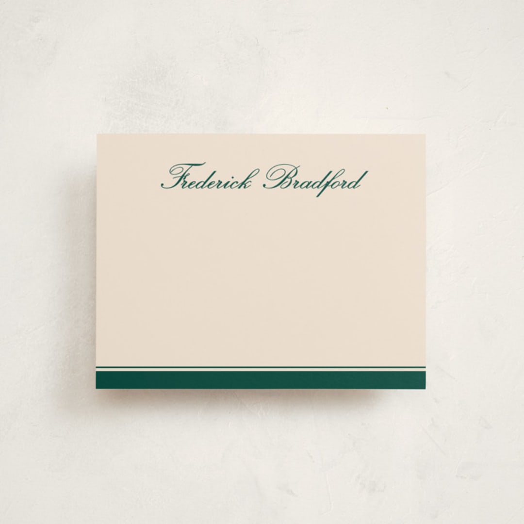 "tokoroten" - Personalized Stationery Cards in Peacock by chocomocacino - Front