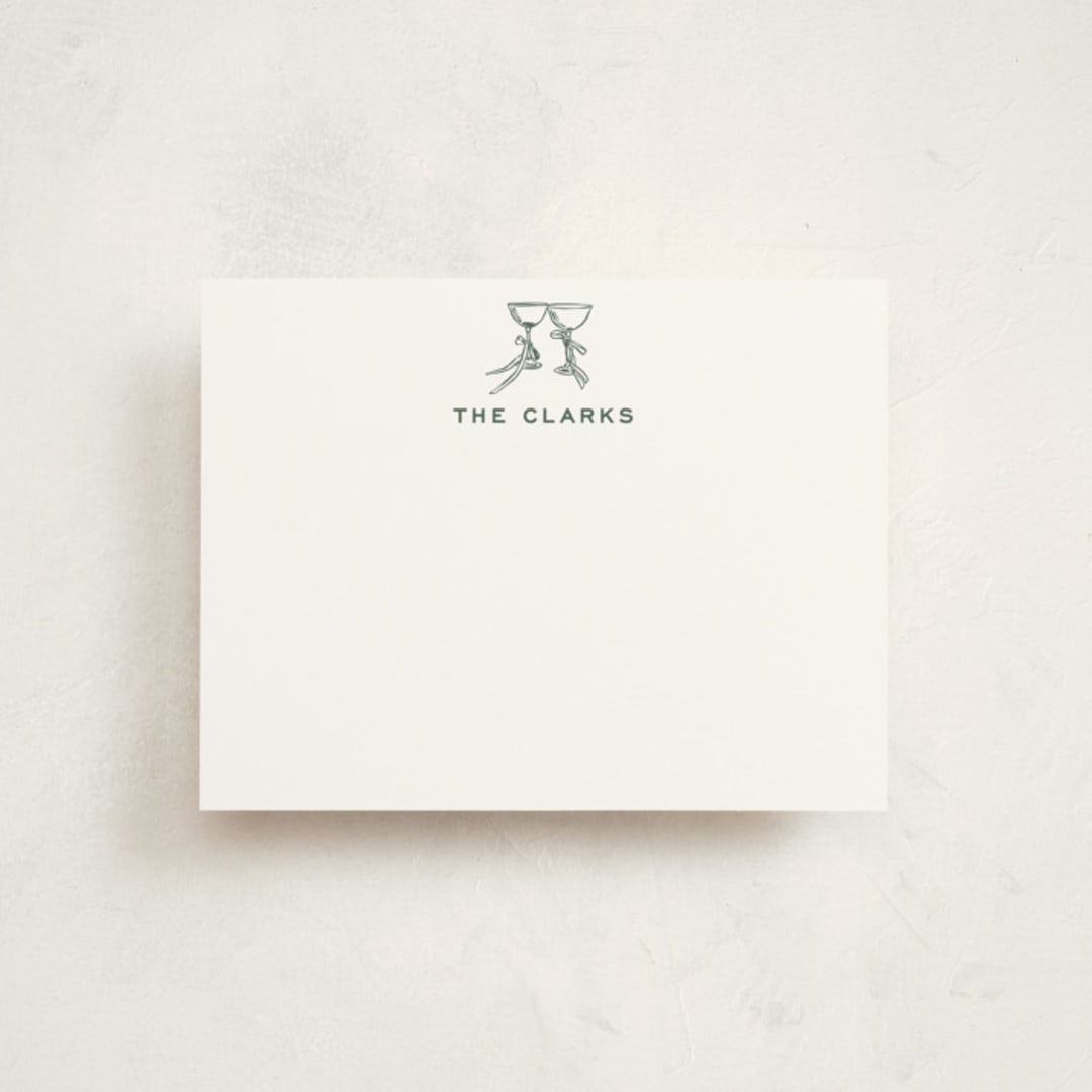 "Campania" - Personalized Stationery Cards in Sorbetto by Megan Davis - Front