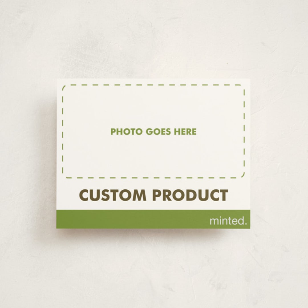"Minted Custom" - Personalized Stationery Cards in Charcoal by Minted Custom - Front