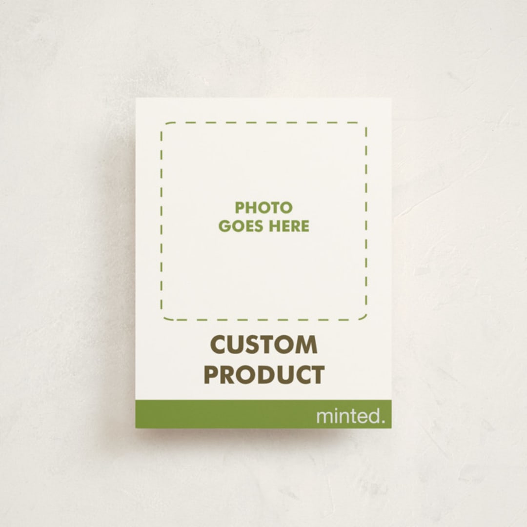 "Minted Custom" - Personalized Stationery Cards in Charcoal by Minted Custom - Front