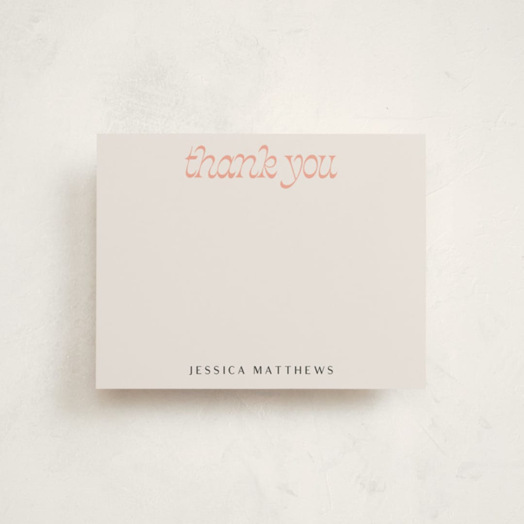 "Nomads" - Personalized Stationery Cards in Sunset by Lissabeth Anglin - Front