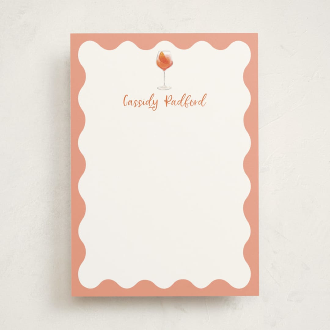 "Aperol Spritz" - Personalized Stationery Cards in Sunset by Baumbirdy - Front