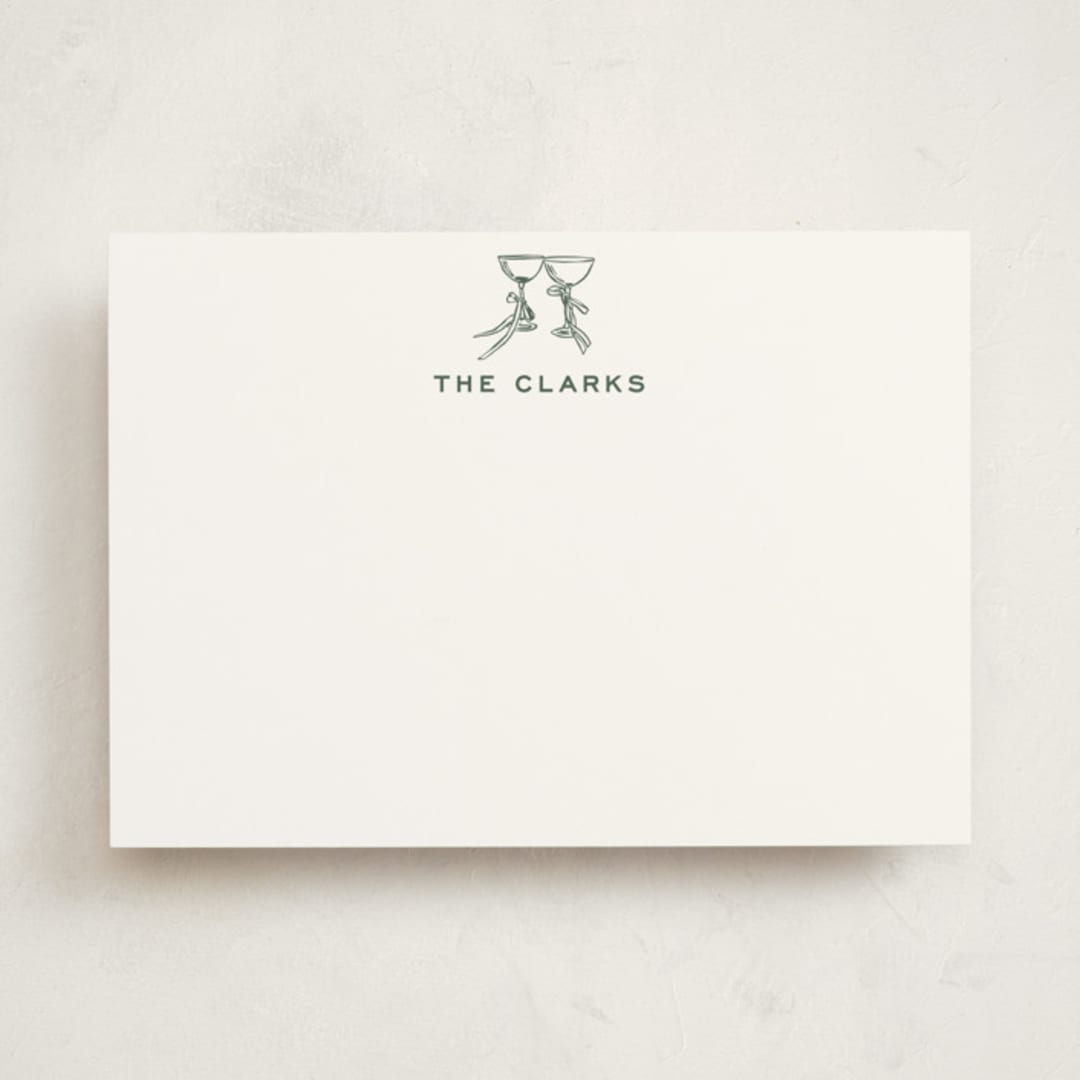 "Campania" - Personalized Stationery Cards in Sorbetto by Megan Davis - Front
