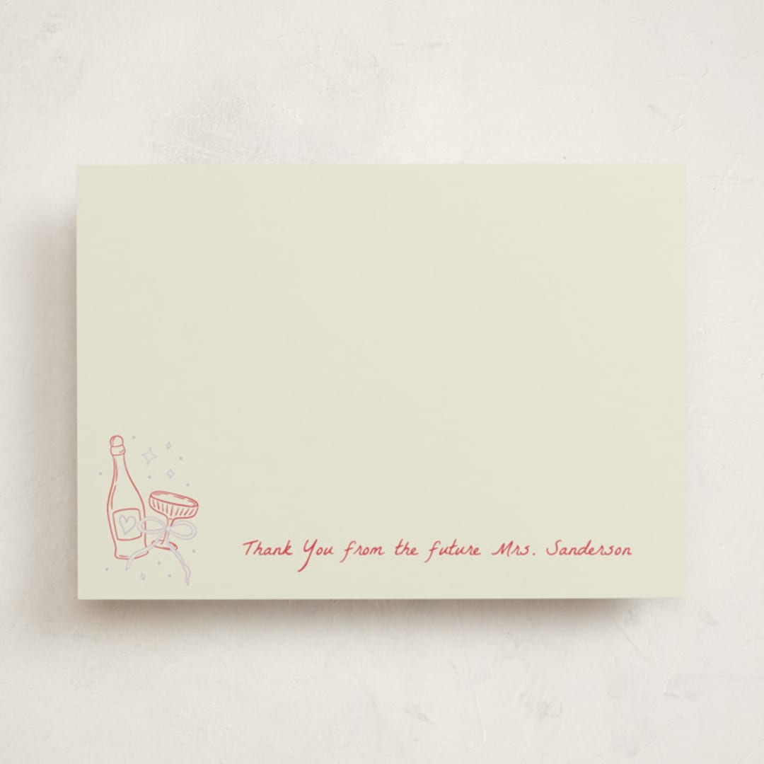 "Celebration" - Personalized Stationery Cards in Wisteria by Ashlee Townsend - Front