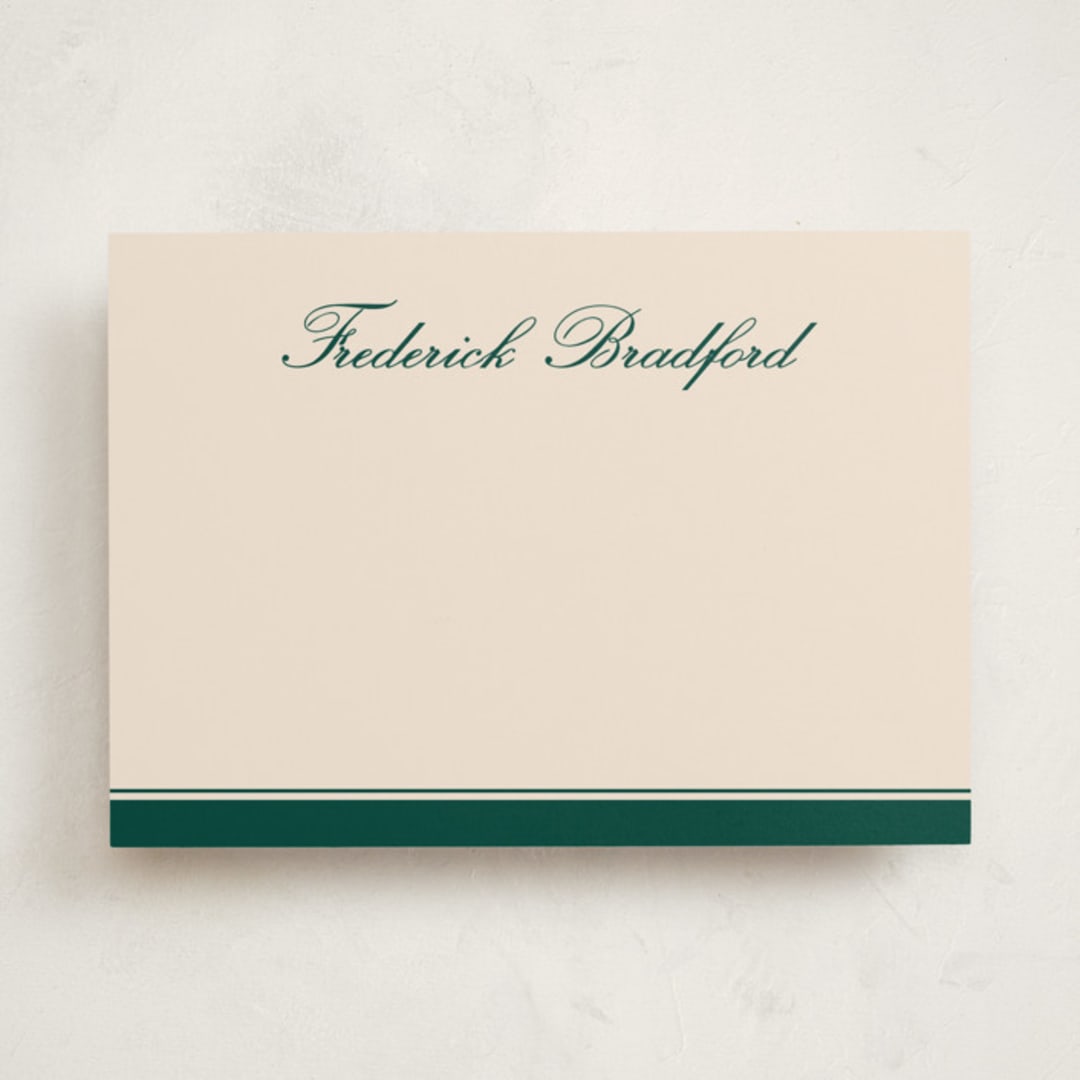 "tokoroten" - Personalized Stationery Cards in Peacock by chocomocacino - Front