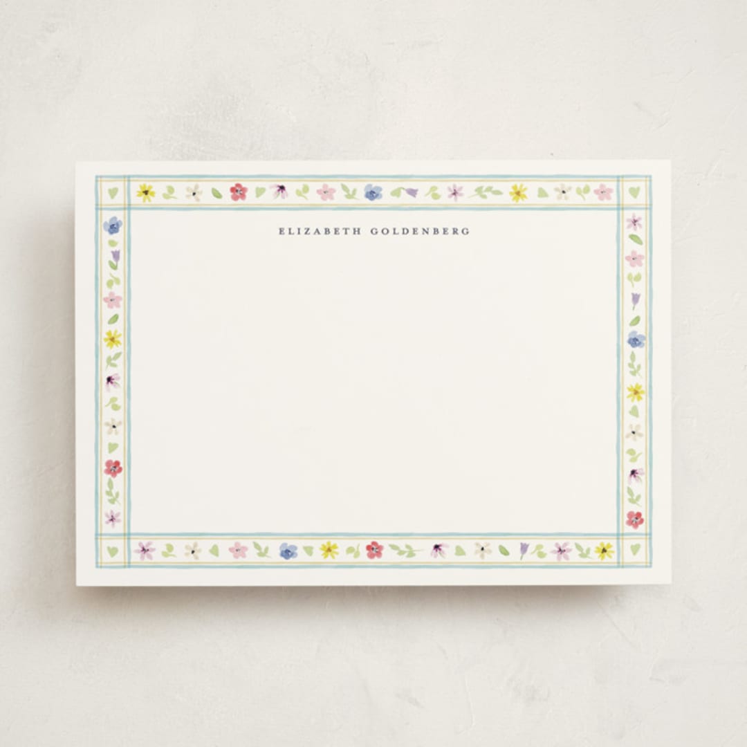 "Herbarium" - Personalized Stationery Cards in Summer by Pati Cascino - Front