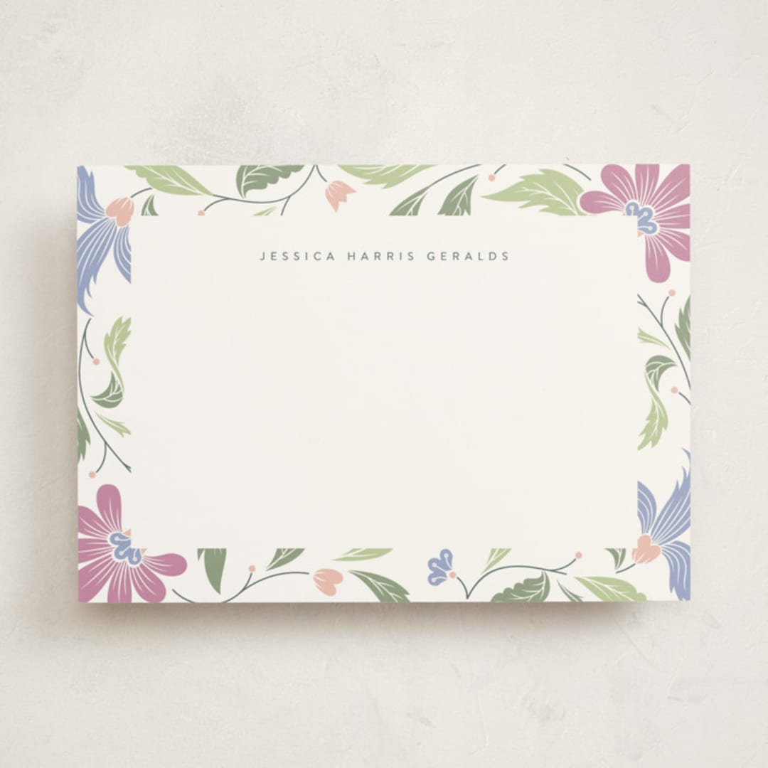 "Spring Day" - Personalized Stationery Cards in March by letterfix - Front