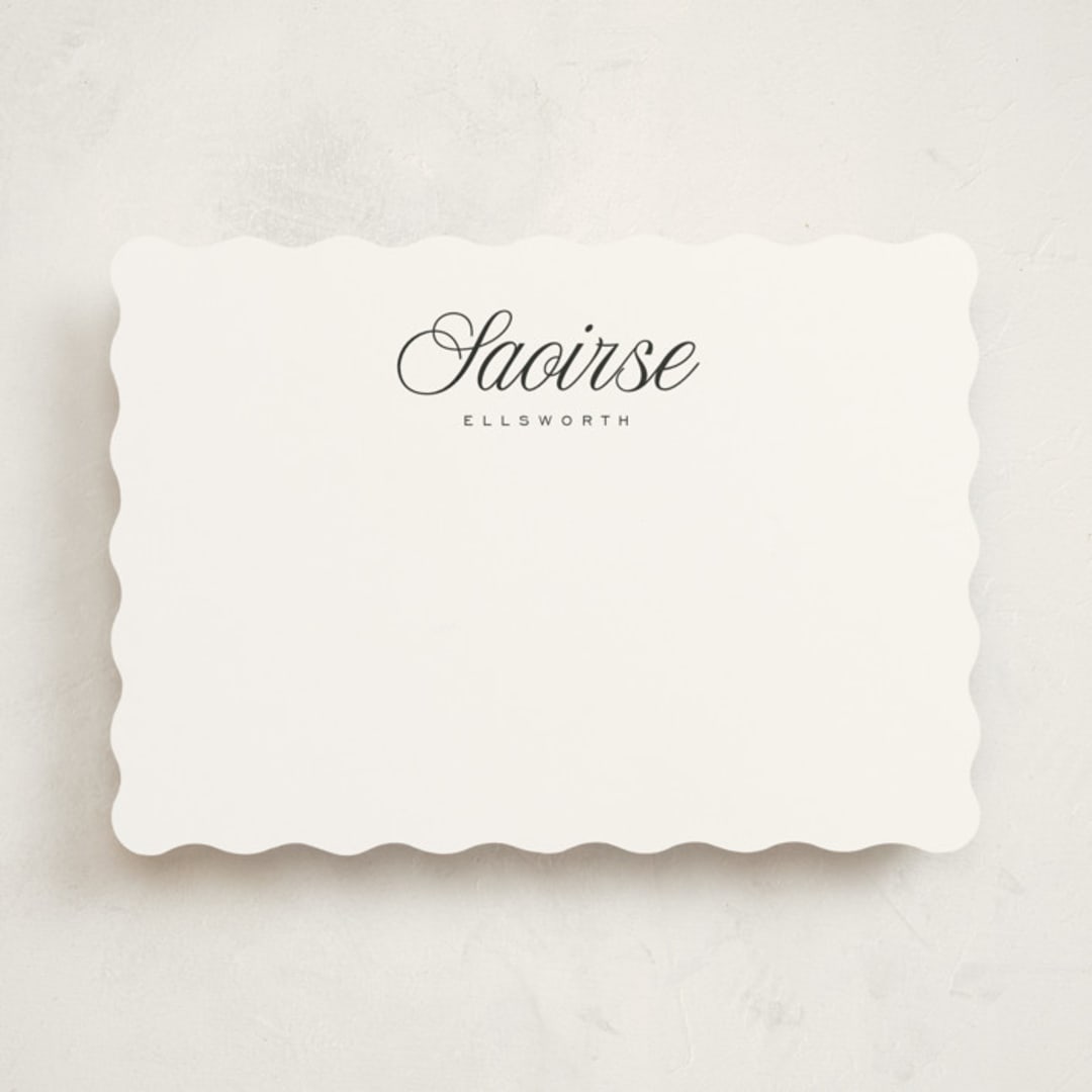 "fondente" - Personalized Stationery Cards in Sugar by chocomocacino - Front