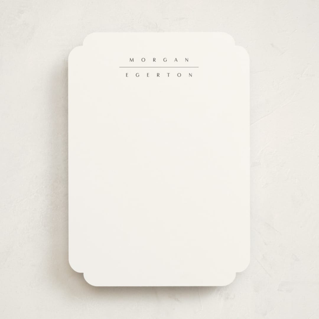 "the edit" - Personalized Stationery Cards in Noir by Sara Hicks Malone - Front