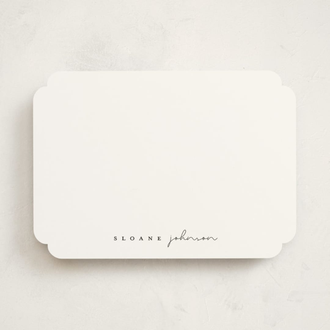 "modern classic" - Personalized Stationery Cards in Ink by Brianne Larsen - Front