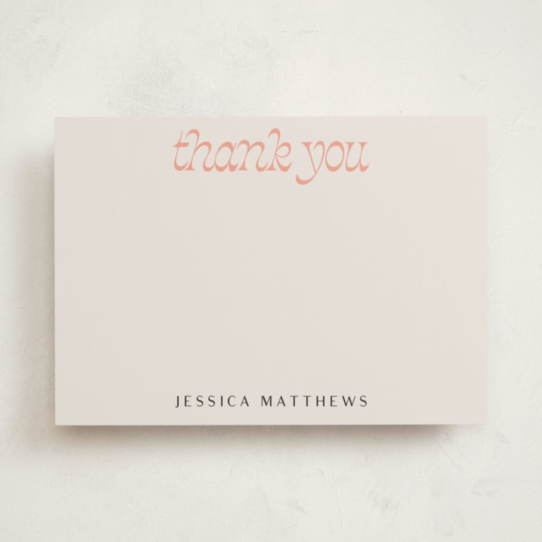 "Nomads" - Personalized Stationery Cards in Sunset by Lissabeth Anglin - Front
