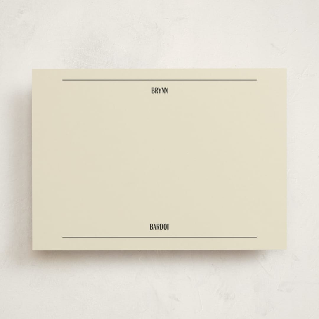 "Note Pad" - Personalized Stationery Cards in Ink by Jen Ramsey - Front