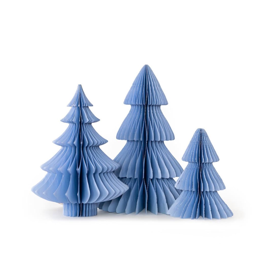 "Wedgewood Tree Honeycomb Set" - Party Table Decor in blue by Jollity and Co