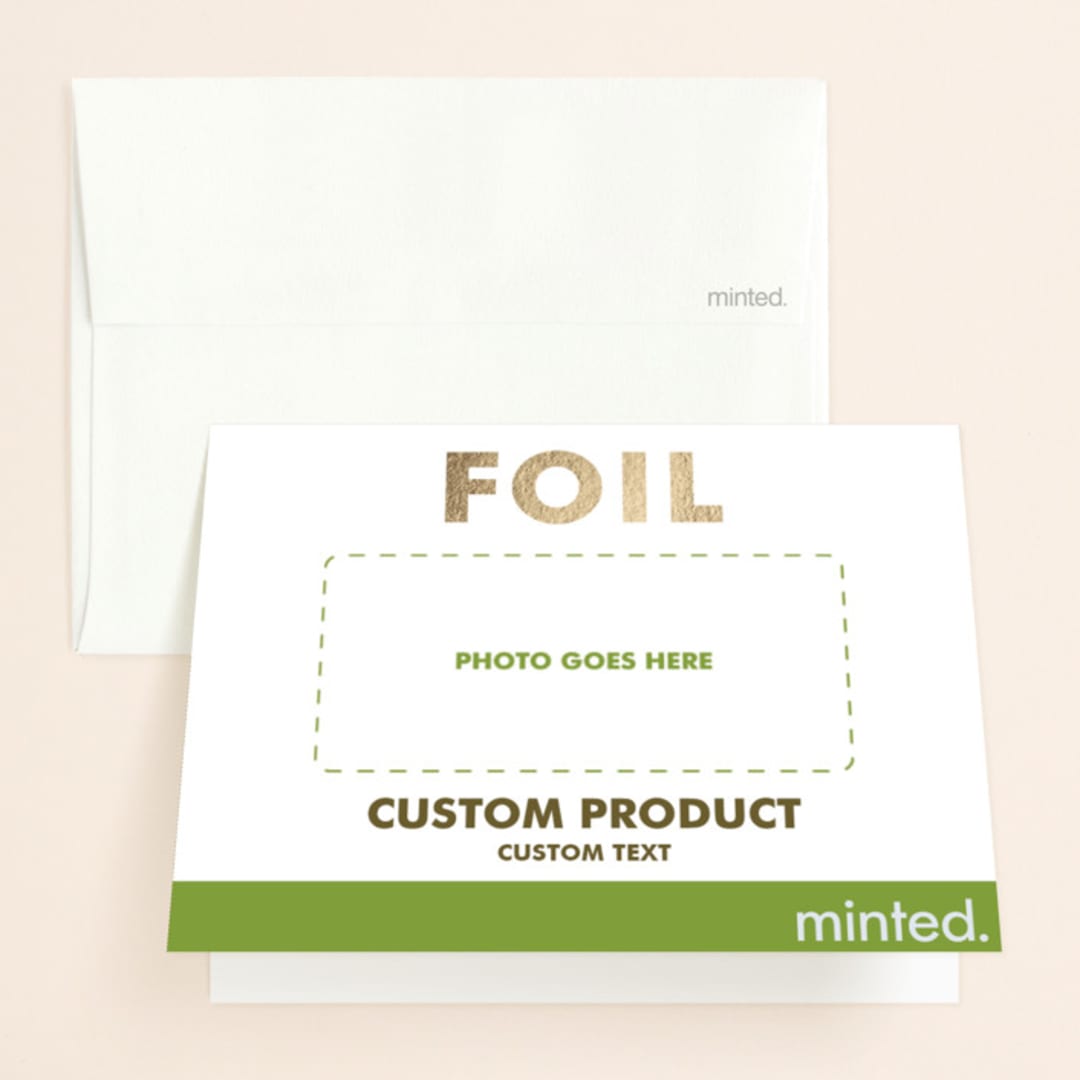 "Landscape Custom" - Bridal Shower Thank You Cards in Golden by Minted - Front