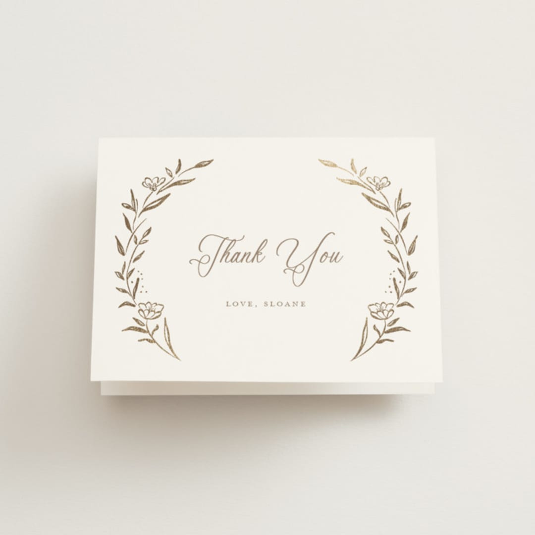 "manouti" - Bridal Shower Thank You Cards in Ice by chocomocacino - Front