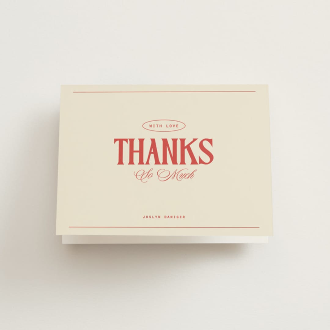 "Starring" - Bridal Shower Thank You Cards in Oriole by Owl and Toad - Front