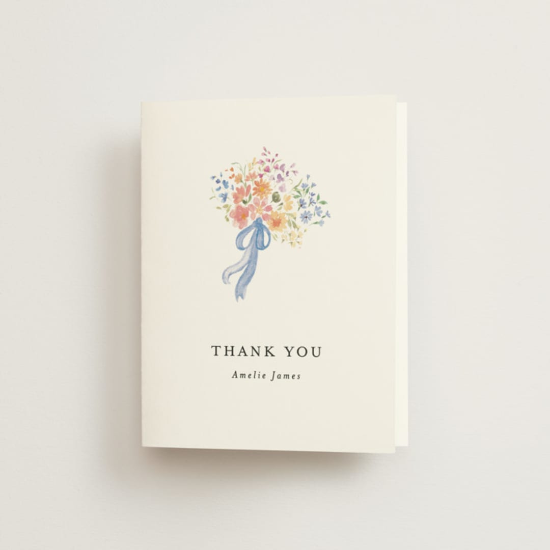 "Amelie" - Bridal Shower Thank You Cards in Summer by Itsy Belle Studio - Front