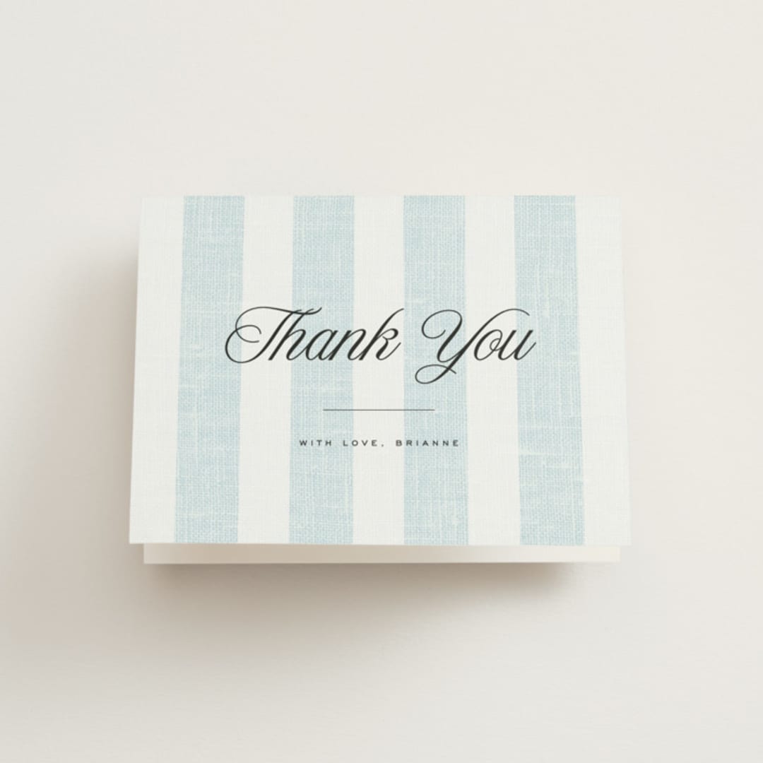 "Coastal" - Bridal Shower Thank You Cards in Oceanside by Kelly Schmidt - Front