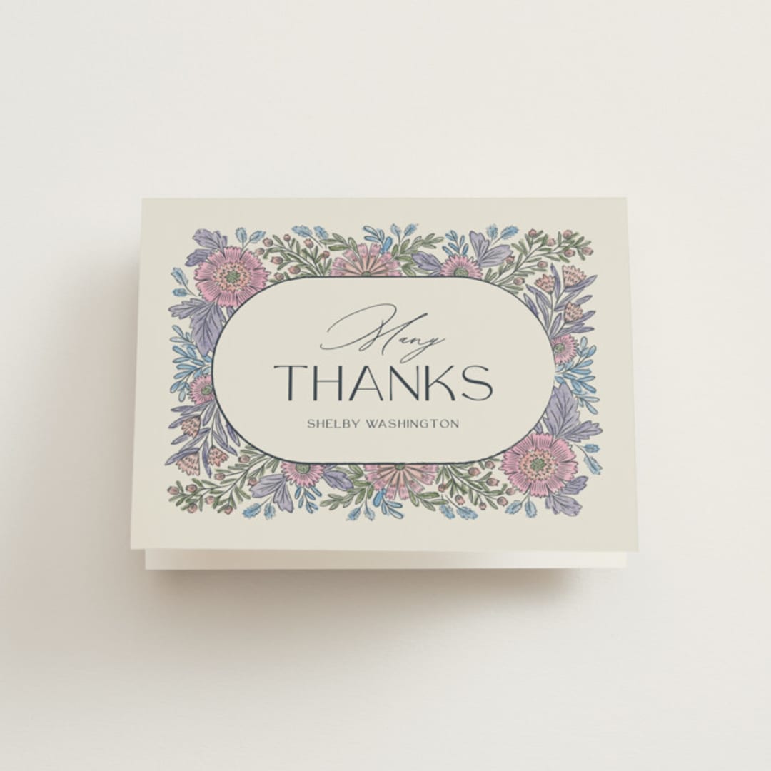 "fragrance" - Bridal Shower Thank You Cards in Hydrangea by Jen Owens - Front