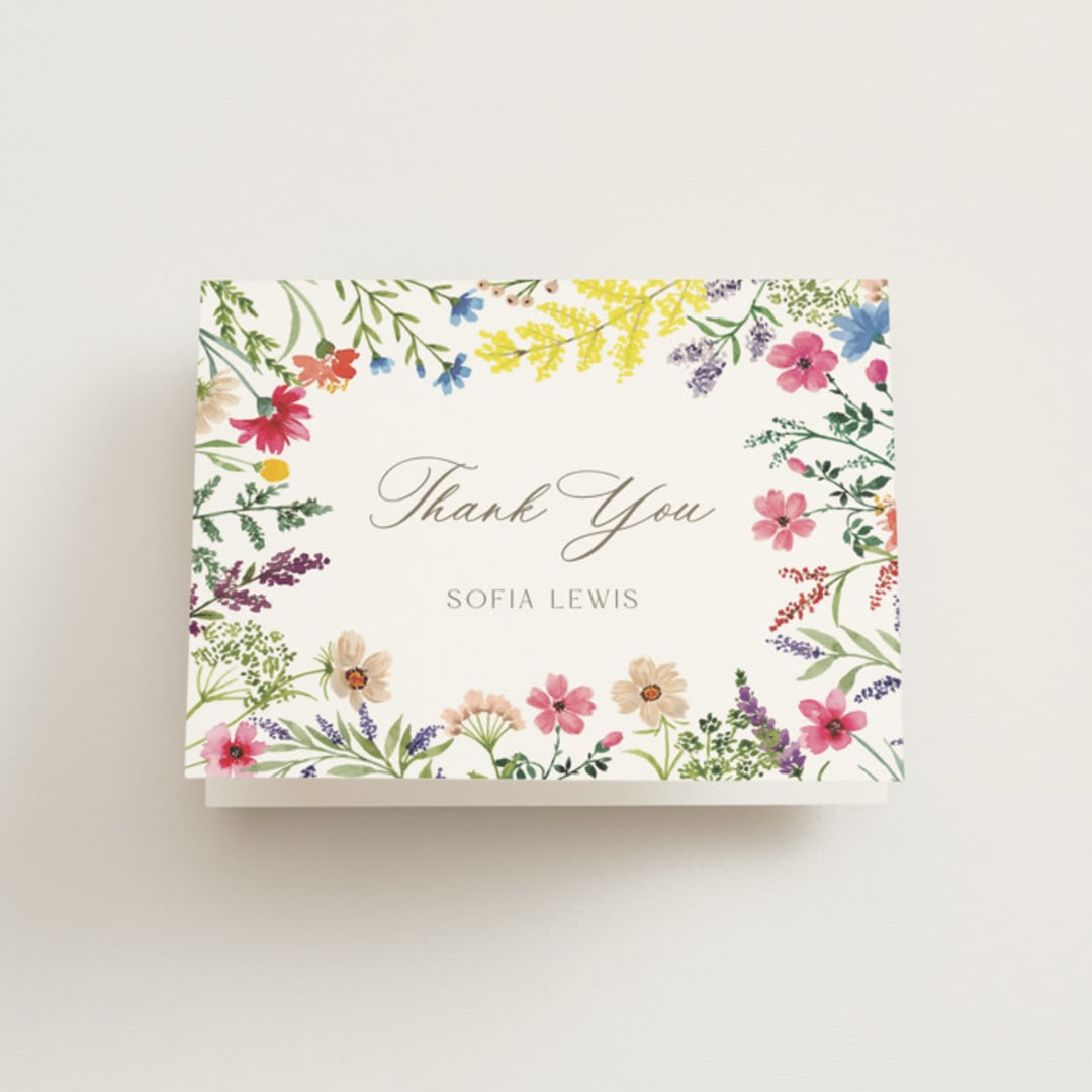 "The Conservatory" - Bridal Shower Thank You Cards in Garden by Yaling Hou Suzuki - Front
