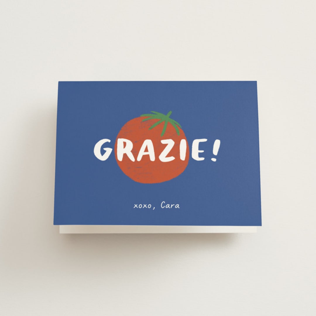 "Buon Appetito!" - Bridal Shower Thank You Cards in Capri by Julia Starr - Front
