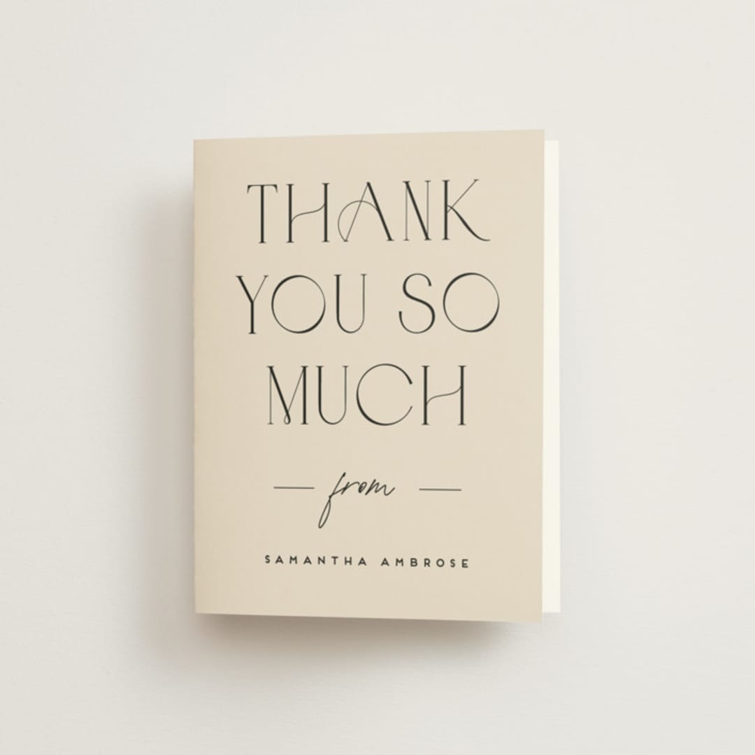"Bridal Brunch" - Bridal Shower Thank You Cards in Ecru by Erica Krystek - Front