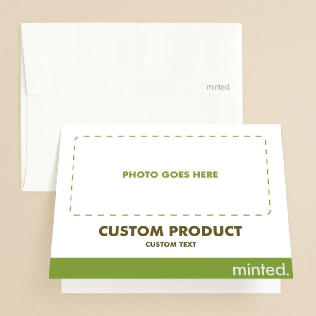 "Landscape Custom" - Bridal Shower Thank You Cards in Charcoal by Minted - Front