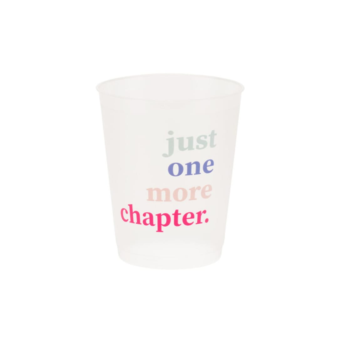 "Book Club "Just One More Chapter" Flex Cups - Set of 8" - Party Cups in multicolor by Jollity and Co